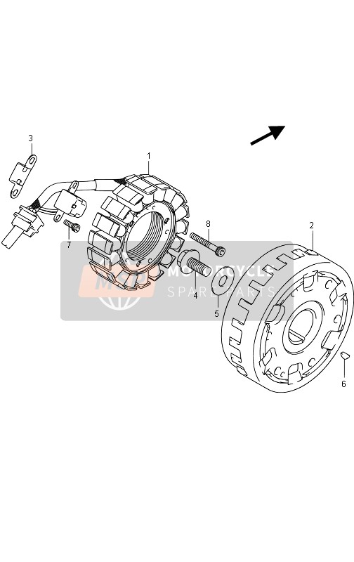 Suzuki C1500(B) (VL1500) INTRUDER 2013 Imanes para un 2013 Suzuki C1500(B) (VL1500) INTRUDER