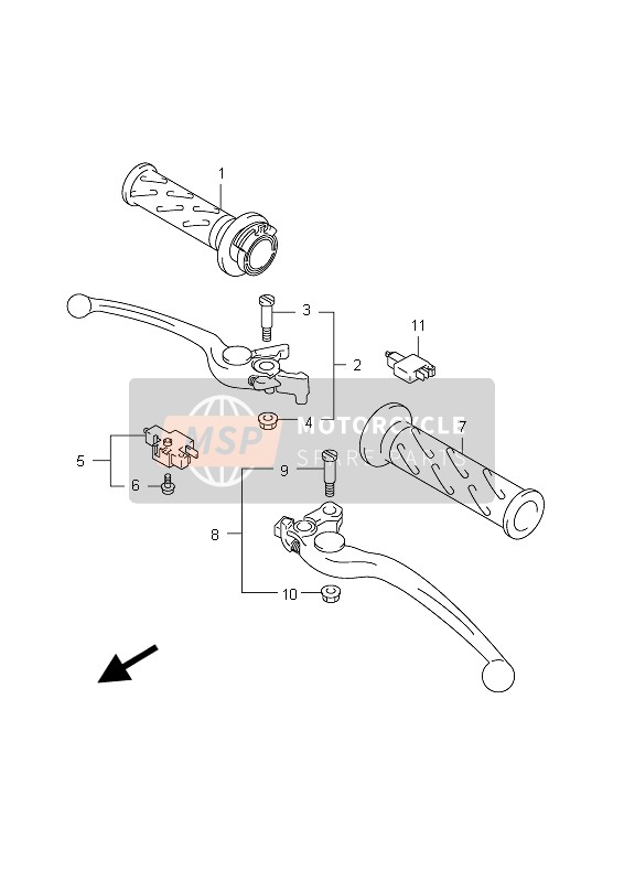 Suzuki GSX650F(A) 2012 Handle Lever (GSX650F E21) for a 2012 Suzuki GSX650F(A)