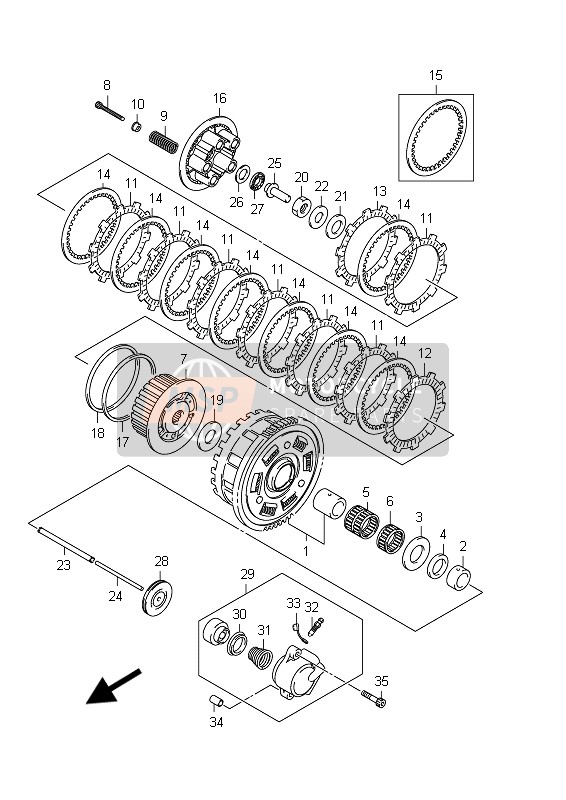 Suzuki GSX1250FA 2012 Clutch for a 2012 Suzuki GSX1250FA