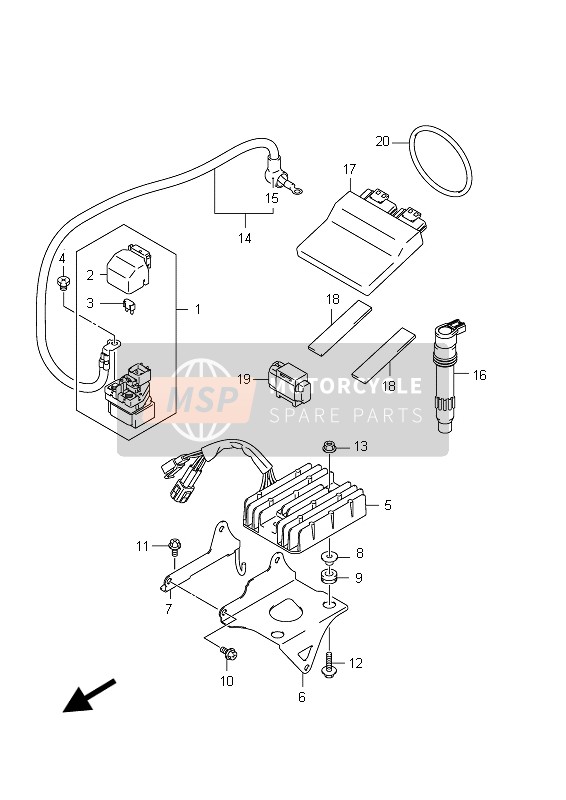 Suzuki GSX1250FA 2012 Electrical for a 2012 Suzuki GSX1250FA