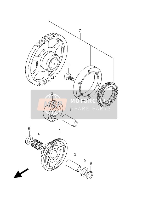 Suzuki GSX-R600 2012 Starter Clutch for a 2012 Suzuki GSX-R600