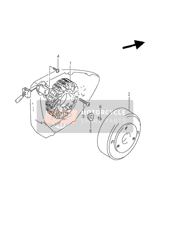 Suzuki GN125E 1996 MAGNETZÜNDER für ein 1996 Suzuki GN125E