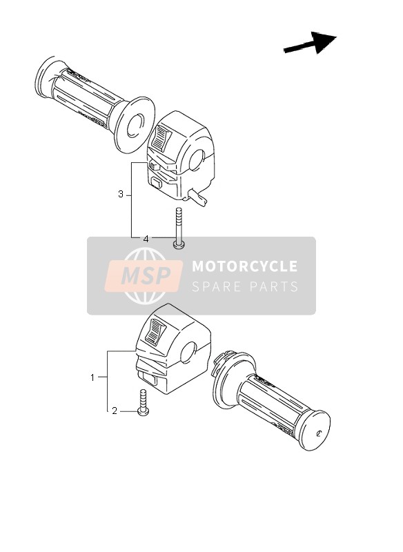 Suzuki GN125E 1996 Handle Switch for a 1996 Suzuki GN125E