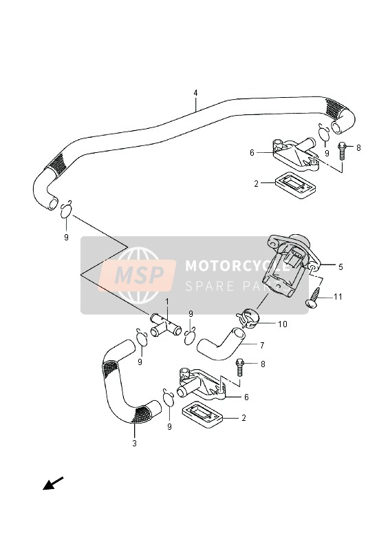 Suzuki C1500BT (VL1500) INTRUDER 2013 2nd Air for a 2013 Suzuki C1500BT (VL1500) INTRUDER