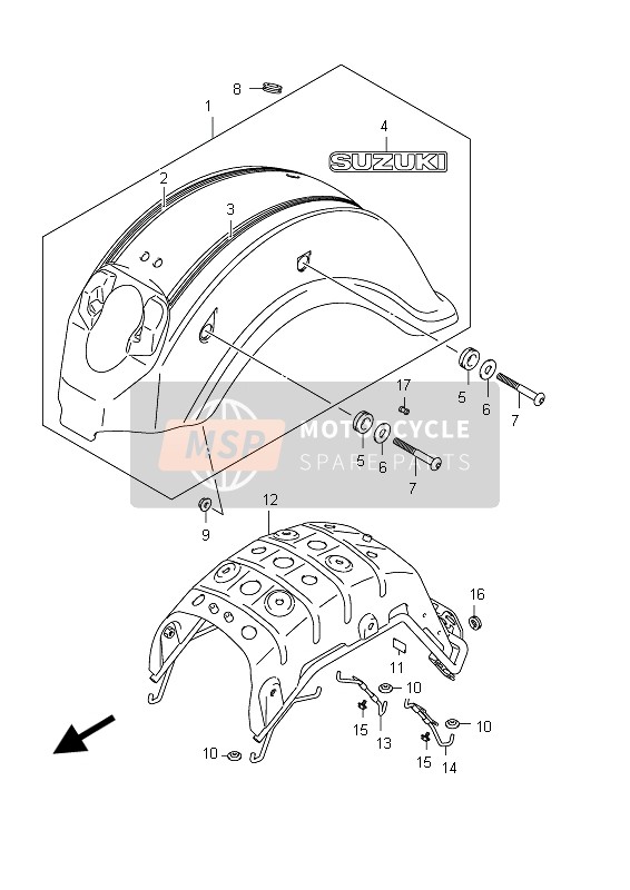 Rear Fender (VL800T E24)