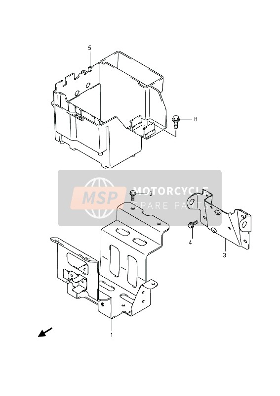 Suzuki C1500BT (VL1500) INTRUDER 2013 Holder for a 2013 Suzuki C1500BT (VL1500) INTRUDER