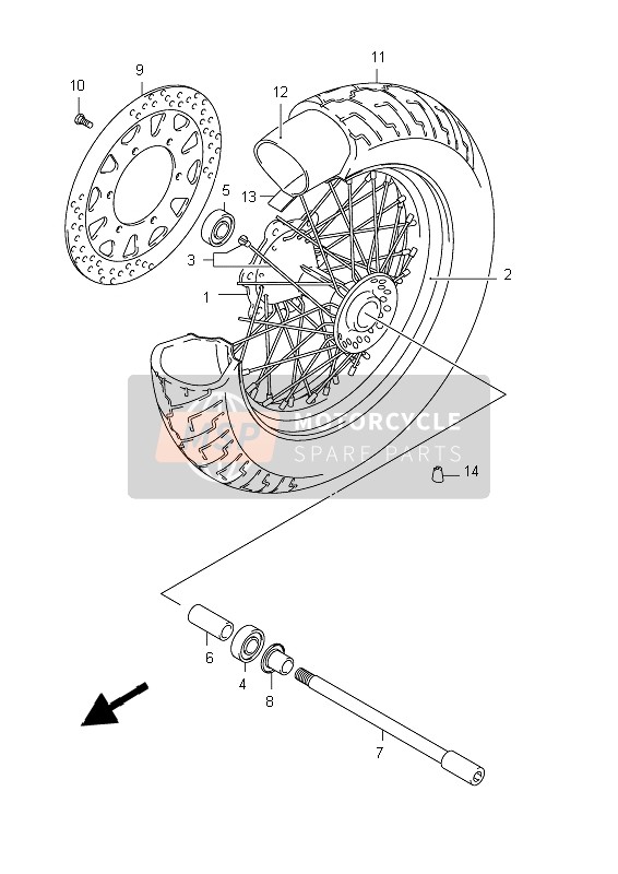 Front Wheel (VL800T E24)