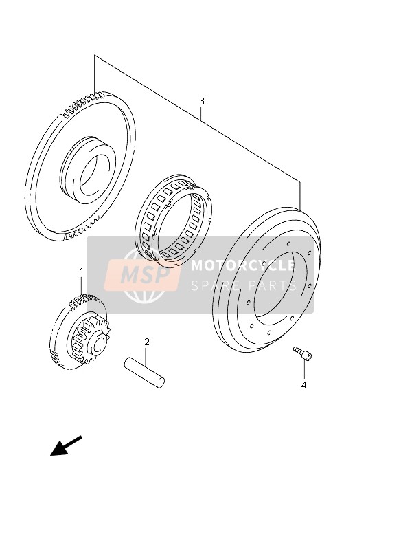 Suzuki DL650 V-STROM 2006 Starter Clutch for a 2006 Suzuki DL650 V-STROM