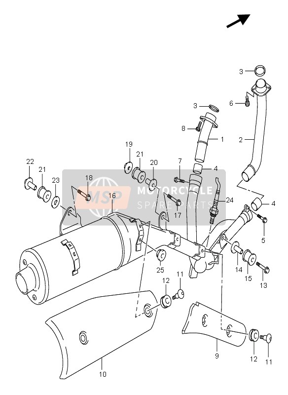 Suzuki DL650 V-STROM 2006 SCHALLDÄMPFER für ein 2006 Suzuki DL650 V-STROM