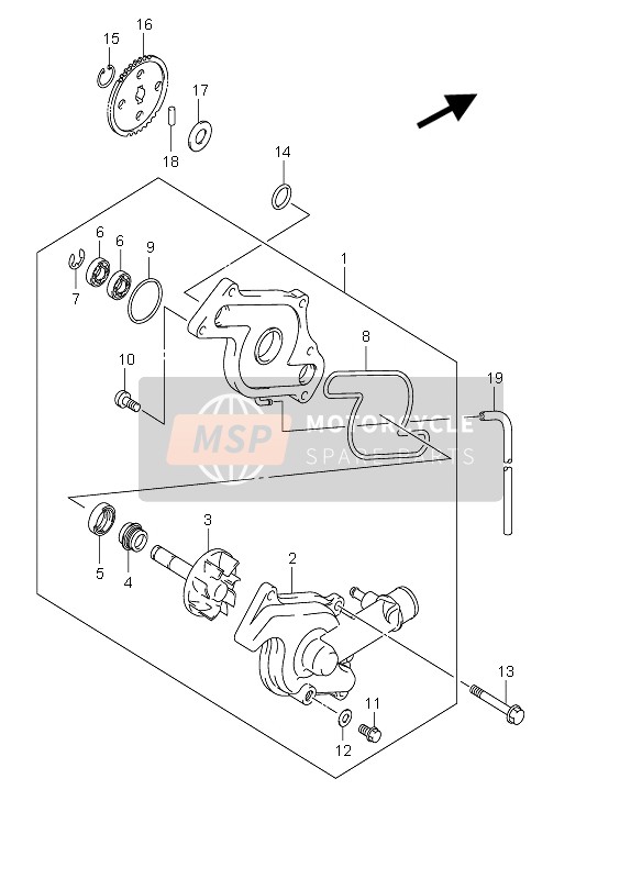 Suzuki DL650 V-STROM 2006 WASSERPUMPE für ein 2006 Suzuki DL650 V-STROM