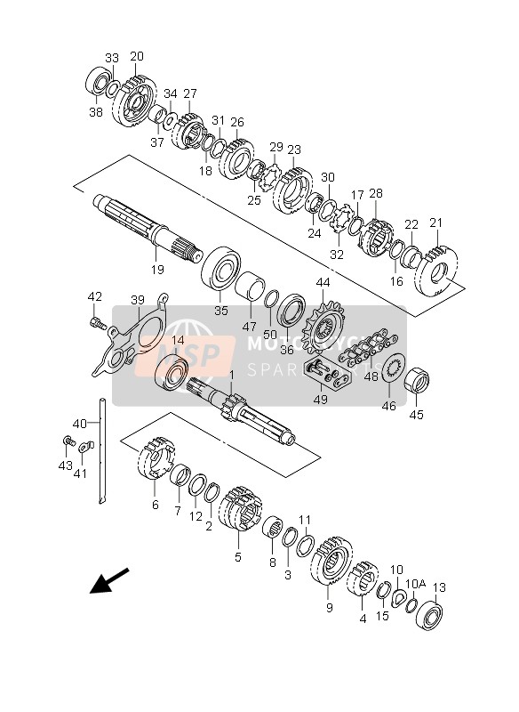 Suzuki DL650 V-STROM 2006 Transmission for a 2006 Suzuki DL650 V-STROM