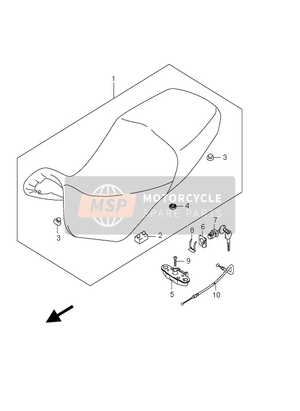 Suzuki DL650 V-STROM 2006 Posto A Sedere per un 2006 Suzuki DL650 V-STROM