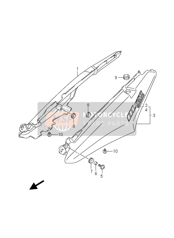 6816127G00CUG, Emblem, Seat Tail Cover, Suzuki, 0