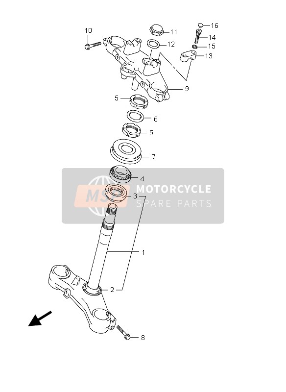 Suzuki DL650 V-STROM 2006 GABELBRÜCKE für ein 2006 Suzuki DL650 V-STROM