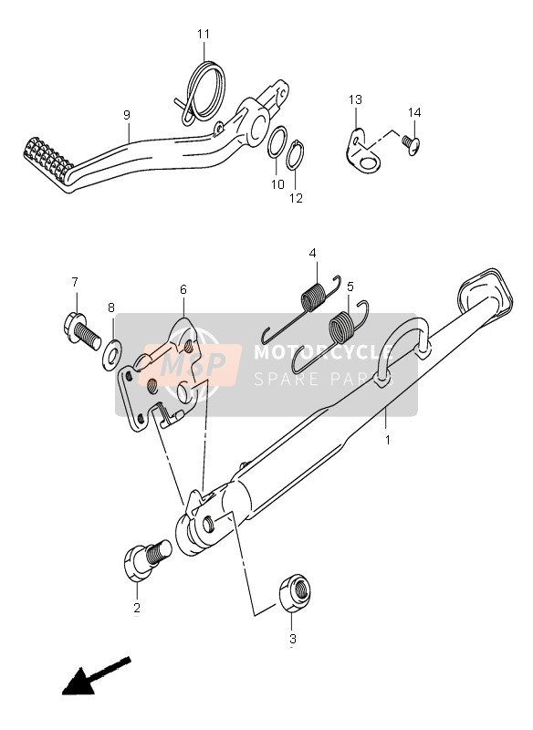 Suzuki DL1000 V-STROM 2006 Supporter pour un 2006 Suzuki DL1000 V-STROM