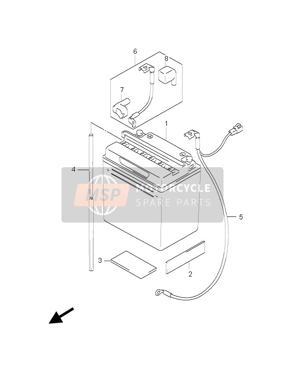 Suzuki GS500(E)(F) 2006 Accu voor een 2006 Suzuki GS500(E)(F)