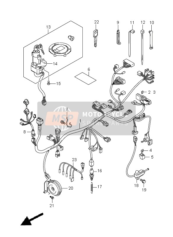 Wiring Harness (GSF650SA-SUA)