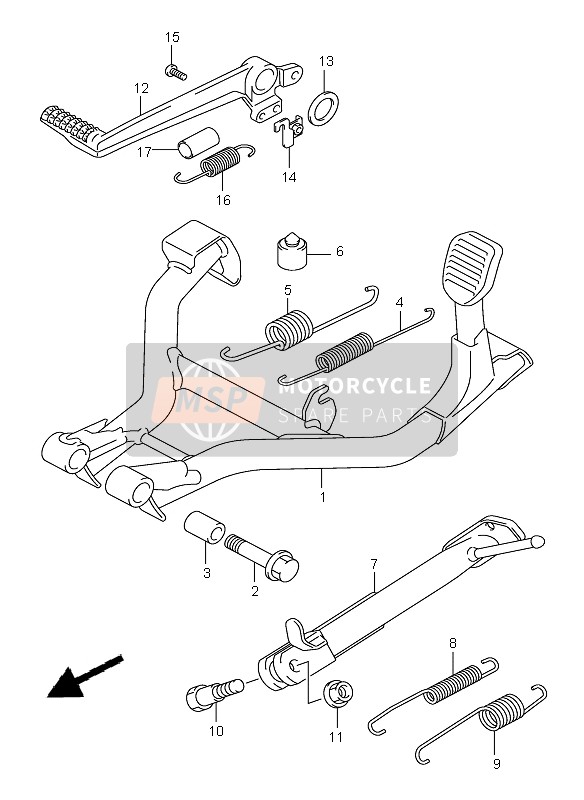 Suzuki GSF650(N)(S)(NA)(SA) BANDIT 2006 Standaard voor een 2006 Suzuki GSF650(N)(S)(NA)(SA) BANDIT