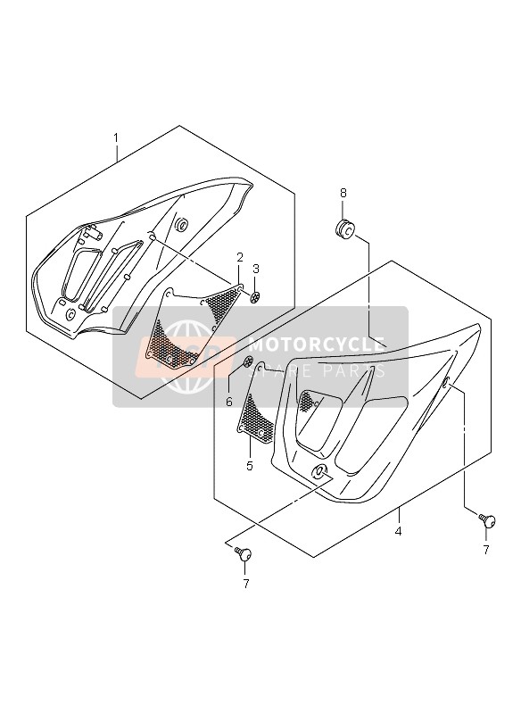 Bovenste Frame afdekking (GSF650-A)