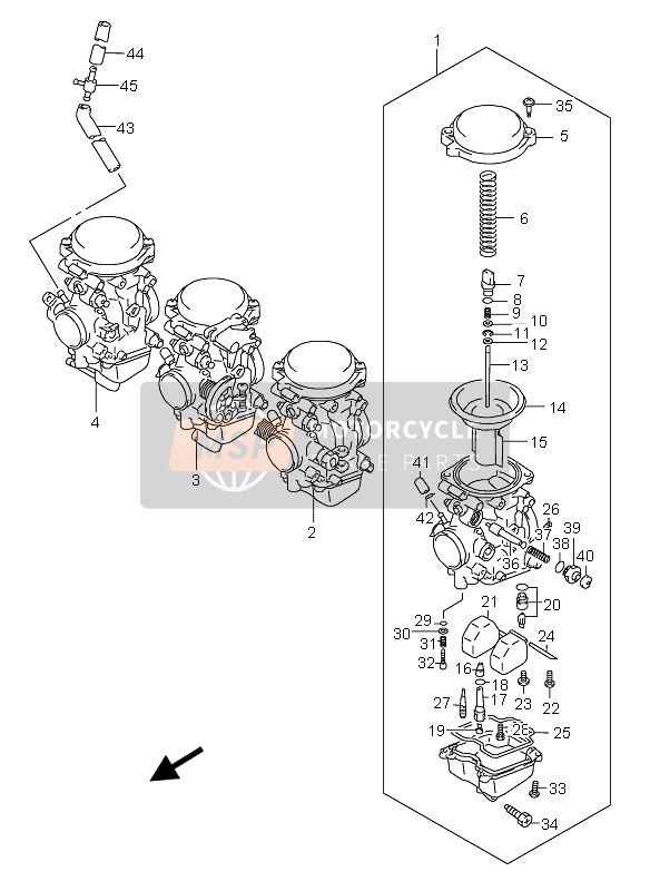 Suzuki GSX600F 2006 Carburettor for a 2006 Suzuki GSX600F