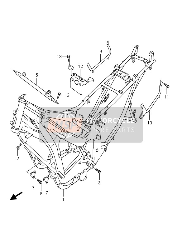 Suzuki GSX600F 2006 Cadre pour un 2006 Suzuki GSX600F