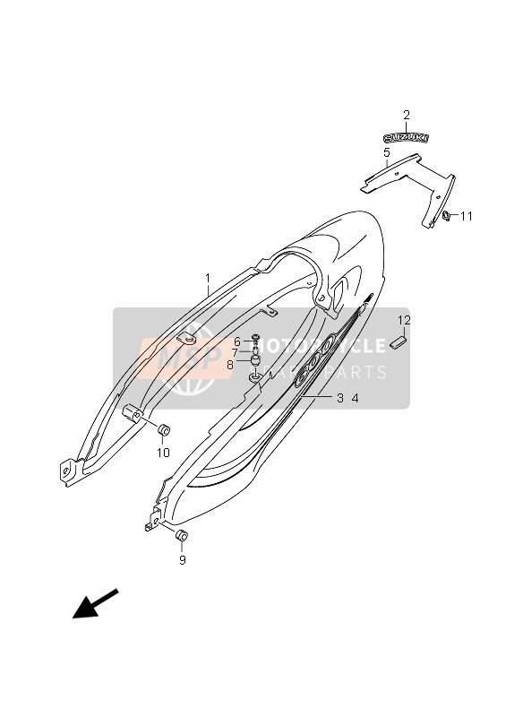 6814508F30DBJ, Tape, Frame Cover Lh, Suzuki, 0