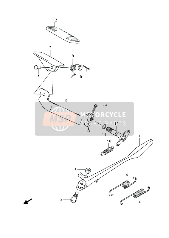 Suzuki C1500T (VL1500) INTRUDER 2013 Stand for a 2013 Suzuki C1500T (VL1500) INTRUDER