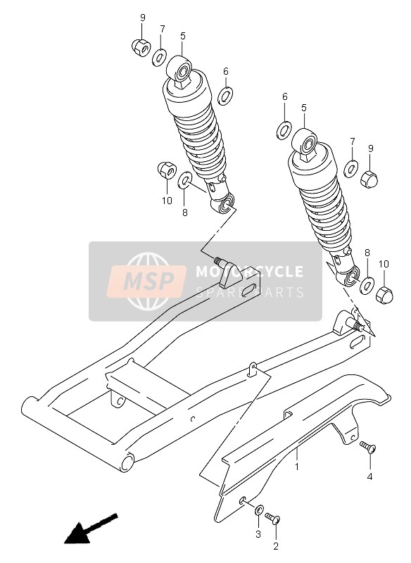 Suzuki VL125 INTRUDER 2006 Chain Case for a 2006 Suzuki VL125 INTRUDER