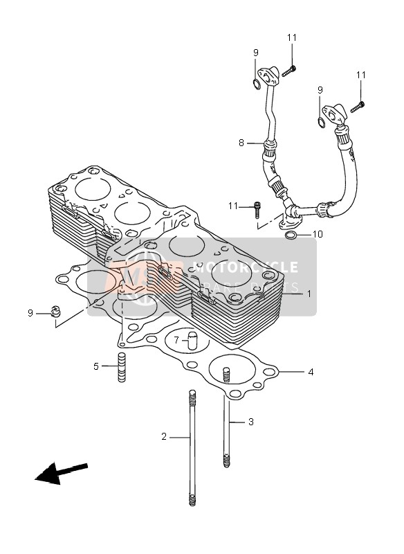 Suzuki GSX600F 1996 Cylindre pour un 1996 Suzuki GSX600F