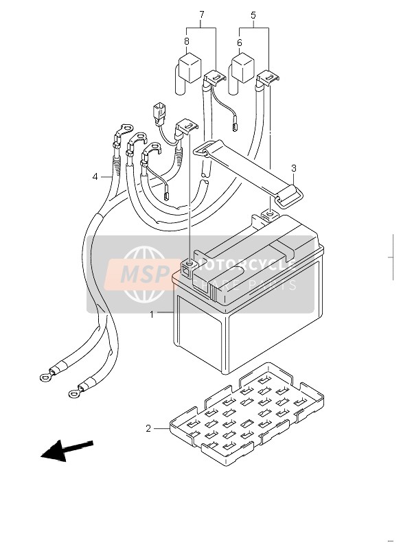 3382044G20, Wire, Battery Plus, Suzuki, 0