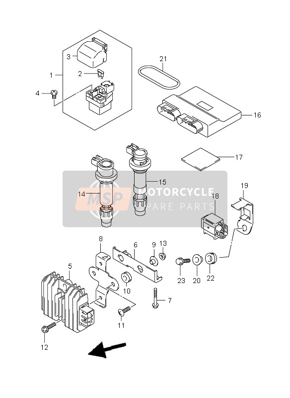 Suzuki GSR600(A) 2007 Electrical for a 2007 Suzuki GSR600(A)