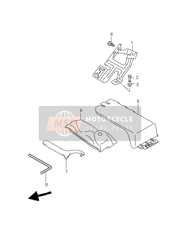 Suzuki GSR600(A) 2007 Poseedor para un 2007 Suzuki GSR600(A)