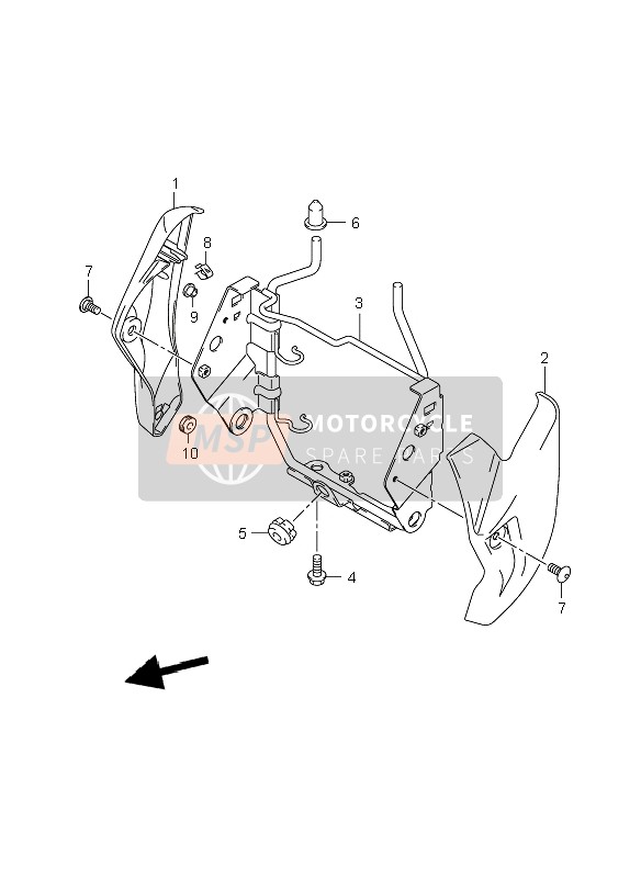 5181544G10YKV, Couvercle, Suzuki, 2