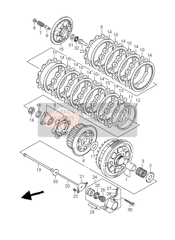 Suzuki GSX1400(Z) 2007 Clutch for a 2007 Suzuki GSX1400(Z)