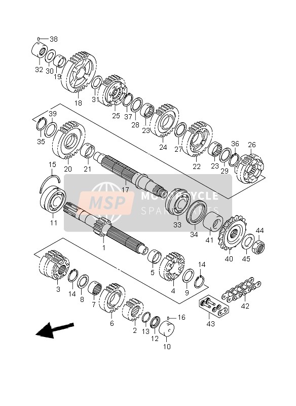 Suzuki GSX1400(Z) 2007 Transmission pour un 2007 Suzuki GSX1400(Z)