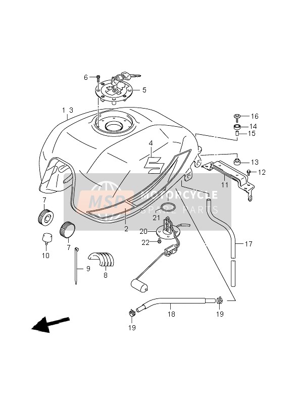 4410042FP0LR5, Tank Assy, Fuel, Suzuki, 0