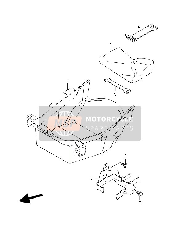 Suzuki GSX1400(Z) 2007 Luggage Box for a 2007 Suzuki GSX1400(Z)