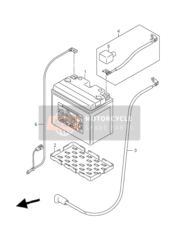 Suzuki GSX-R750 2007 Battery for a 2007 Suzuki GSX-R750