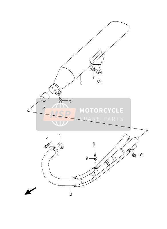 1477138F00, Connector, Muffler, Suzuki, 2