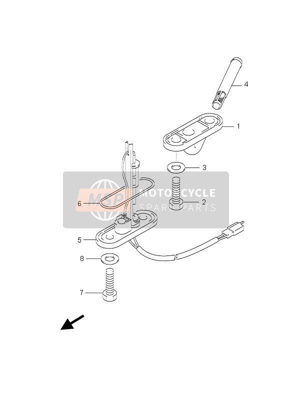 Suzuki GZ125 MARAUDER 2007 Rubinetto carburante per un 2007 Suzuki GZ125 MARAUDER