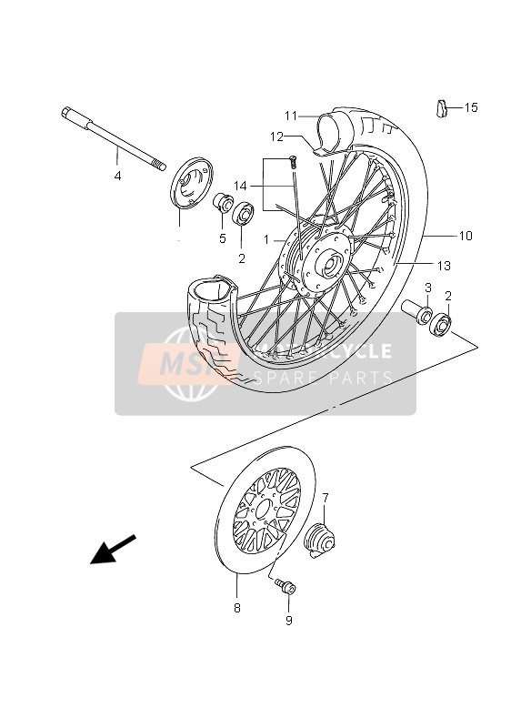 Roue avant