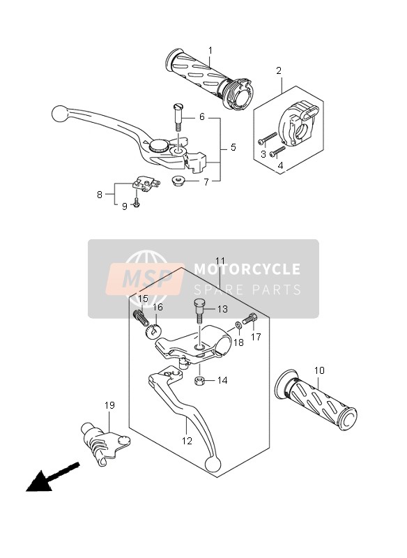 Suzuki SV650(N)(S)(NA)(SA) 2007 Handle Lever for a 2007 Suzuki SV650(N)(S)(NA)(SA)