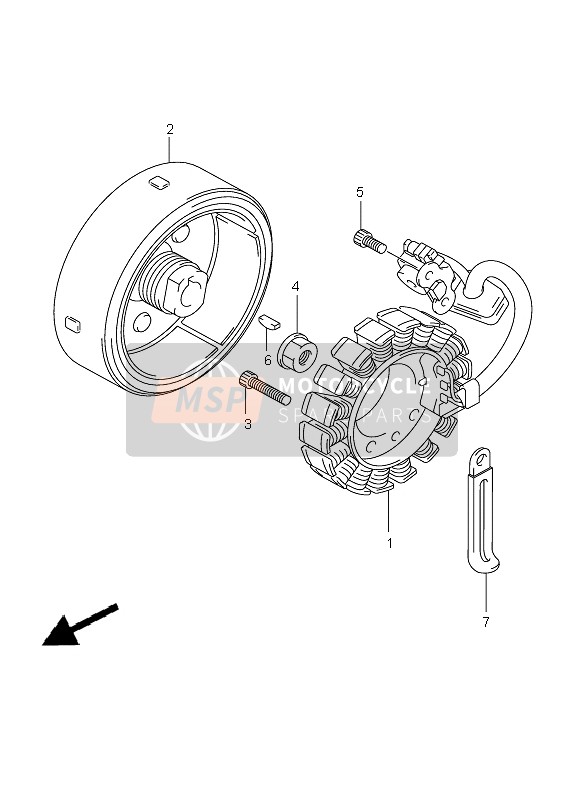 Suzuki VL250 INTRUDER 2007 Magneti per un 2007 Suzuki VL250 INTRUDER