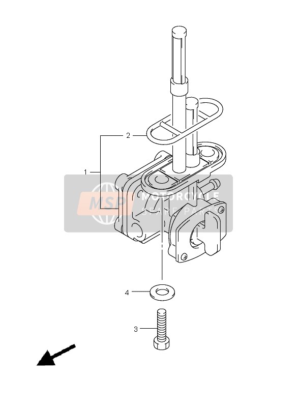 Suzuki VL250 INTRUDER 2007 Robinet de carburant pour un 2007 Suzuki VL250 INTRUDER