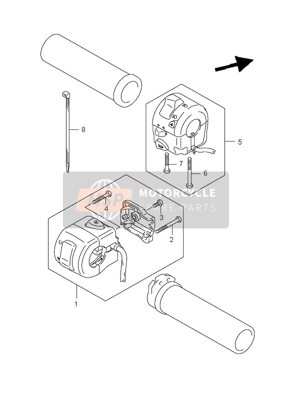 Suzuki VL800(C) VOLUSIA 2007 Handle Switch for a 2007 Suzuki VL800(C) VOLUSIA