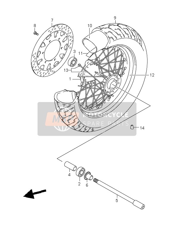 Roue avant