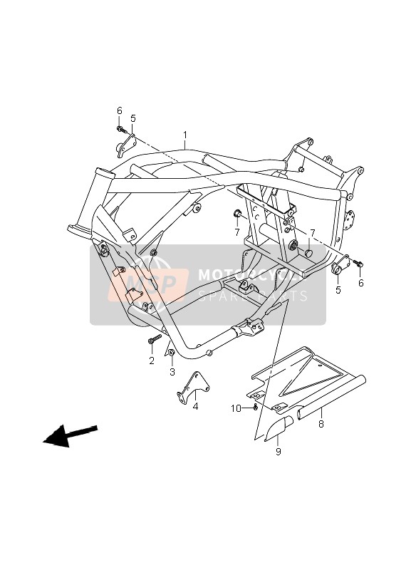 Suzuki VZR1800R(Z) (M1800) INTRUDER 2007 Frame voor een 2007 Suzuki VZR1800R(Z) (M1800) INTRUDER