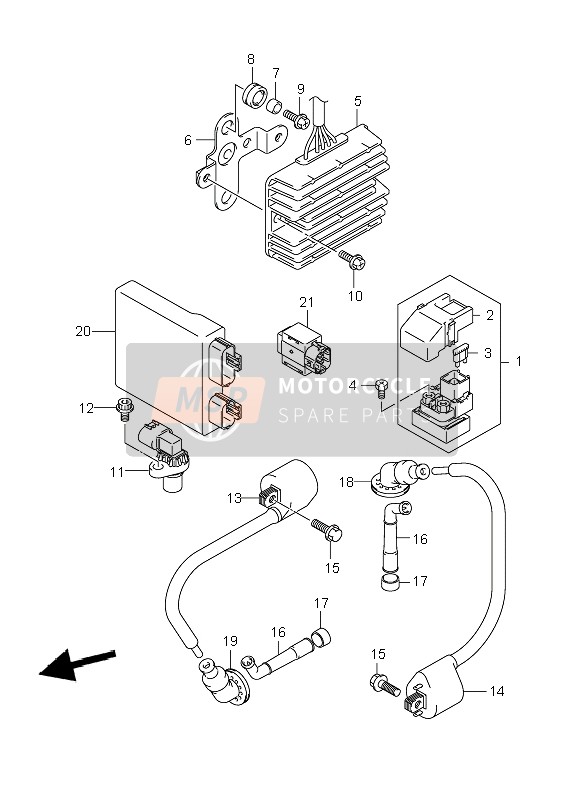 Suzuki DL1000 V-STROM 2008 Electrical for a 2008 Suzuki DL1000 V-STROM