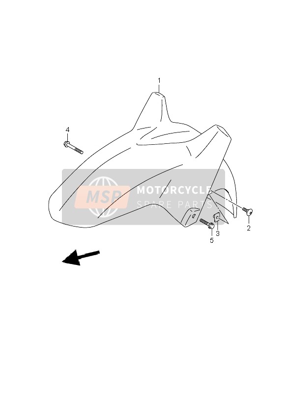 Suzuki DL1000 V-STROM 2008 Front Fender for a 2008 Suzuki DL1000 V-STROM