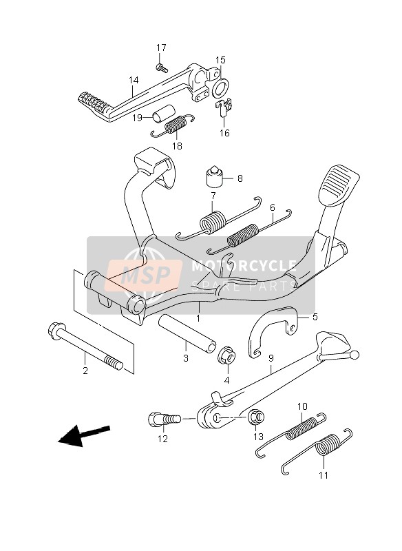 Suzuki GSF650(N)(S)(NA)(SA) BANDIT 2008 Supporter pour un 2008 Suzuki GSF650(N)(S)(NA)(SA) BANDIT